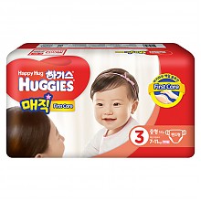 京东商城 韩国好奇（Huggies )纸尿裤 尿不湿 魔术系列 女 中号 3段M50片（7~11kg）原装进口 新老包装随机发货 52.5元