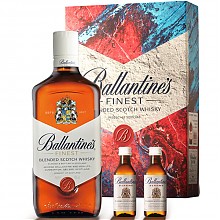 京东商城 Ballantine‘s 百龄坛 特醇苏格兰威士忌 700ml 2017年礼盒 *3件 249.9元包邮（折83.3元/件）