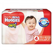 京东商城 韩国好奇（Huggies )纸尿裤 尿不湿 魔术系列 女 大号 4段L60片（10~14kg）原装进口 新老包装随机发货 *2件 178.82元（合89.41元/件）