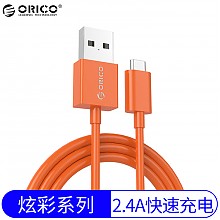 京东商城 奥睿科（ORICO）FDC-10 Micro USB安卓快充数据线/手机充电线 支持vivo/oppo/华为/小米/三星 1米 橙 3.9元