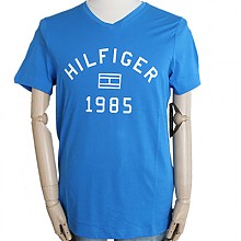 苏宁易购 TOMMY HILFIGER 09T2898 男士V领短袖T恤 59元