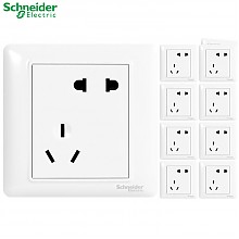 京东商城 Schneider Electric 施耐德 睿意白系列 A3E426_10UA 错位五孔插座面板 10只装 52.9元包邮（需用券）