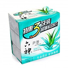 京东商城 六神 滋润香皂　特惠三块装（芦荟）125g*3 8.5元