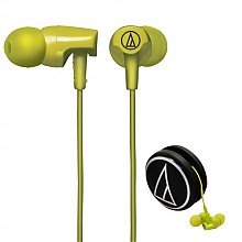 京东商城 铁三角（Audio-technica）ATH-CLR100 LG 入耳式耳机 橧绿色 89元