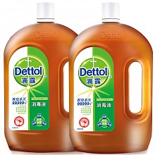 京东商城 滴露Dettol 消毒液 1.8L*2 家居衣物除菌液 与洗衣液、柔顺剂配合使用 88.6元