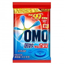 京东商城 限地区：奥妙(OMO)洗衣粉 净蓝全效洁净清新4000g 26.9元