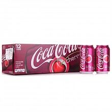 京东商城 美国进口 可口可乐（Coca-Cola ）樱桃口味汽水355ml*12 整箱装 48.8元