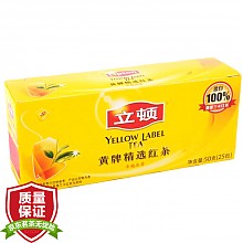 京东商城 立顿（Lipton） 茶叶 红茶 黄牌精选红茶25包 50g *2件 10.2元（合5.1元/件）