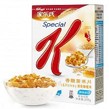 京东商城 泰国进口 家乐氏（Kellogg’s）香脆麦米片 代餐燕麦片 进口 低脂 即食谷物早餐燕麦蜂蜜味209g 13.45元