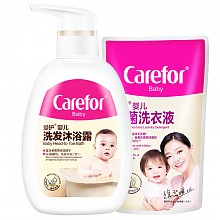 京东商城 爱护(carefor)婴儿洗发沐浴露二合一500ml(送300ml洗衣液)幼儿童新生宝宝洗发水沐浴乳 *5件 99.5元（合19.9元/件）