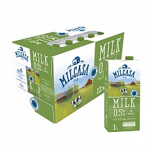 京东商城 海外直采 波兰原装进口 MILCASA 美莎脱脂纯牛奶 1L*12盒 89元