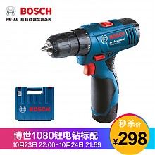 京东商城 博世（BOSCH） 电动工具TSR1080-2-LI锂电充电钻锂电手电钻电动螺丝刀起子 TSR1080-2-li单电标配 298元