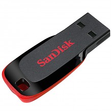 京东商城 25号6点开始：闪迪（SanDisk）酷刃 (CZ50) 16GB U盘 黑红 38.9元