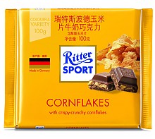 京东商城 Ritter SPORT 玉米片牛奶巧克力 100g *10件 99元（合9.9元/件）