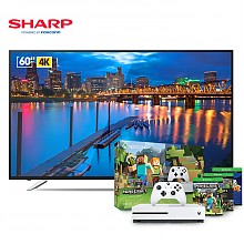 京东商城 1日0点、绝对值：SHARP 夏普 LCD-60SU470A 60英寸 4K液晶电视+微软 Xbox One S 500GB 游戏主机 4999元包邮