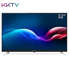 京东商城 KKTV K32C 32英寸窄边高清节能护眼液晶平板电视（黑+银） 999元