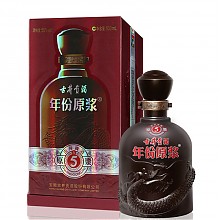 京东商城 古井贡酒年份原浆 古5 50度 单瓶装白酒500ml 口感浓香型（新老包装随机发货） *2件 158元（需用券，合79元/件）