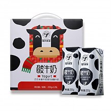 京东商城 现代牧业（MODERN FARMING）常温酸 风味酸牛奶 200ml×12包 礼盒装 34.9元