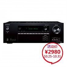 京东商城 安桥（ONKYO）TX-SR444 音响 7.1声道全景声影音功放 家庭影院 杜比全景声/蓝牙/HDCP 2.2 黑色 2980元