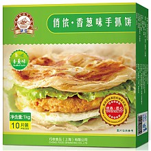 京东商城 俏侬 手抓饼 香葱味 烘焙食材1000g 10片装（2件起售） 11.8元