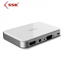 京东商城 飚王(SSK) WiFi无线同屏器HDMI+VGA双接口传屏器airplay手机/电脑/投影镜像电视推送宝2.4G+5G Z300 229元