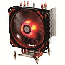 京东商城 ID-COOLING SE-214pro红黑版 加固型塔式侧吹CPU散热器 四热管12cm温控静音减震红灯风扇 69元