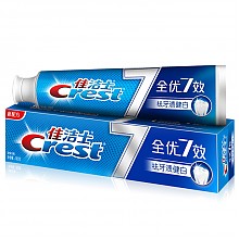京东商城 佳洁士 Crest 全优7效 祛牙渍健白牙膏 180克 7.6元