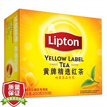 京东商城 立顿（Lipton） 茶叶 红茶 黄牌精选红茶100包 200g （新老包装随机发货） 31.9元