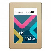 京东商城 十铨(Team) L5 系列 240G  SATA3 3D NAND SSD 固态硬盘 479元