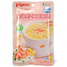 京东商城 贝亲（Pigeon）宝宝辅食 奶油虾仁蔬菜粥 12-36个月 150g 9元