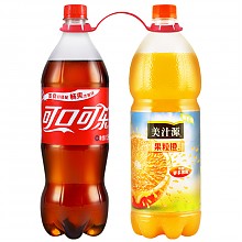 京东商城 可口可乐 饮料 可乐1.25L+果粒橙1.25L 2瓶/组 9.9元