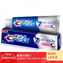 京东商城 Crest 佳洁士 高阶全优7效 快速抗敏 牙膏 140g *4件 49.6元（合12.4元/件）