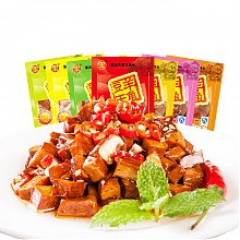 京东商城 羊角豆干 重庆特产 休闲零食豆腐干小吃 香菇豆干 泡椒味500g/袋 9.45元