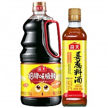 京东商城 海天 招牌味极鲜酱油1.52kg + 海天  古道姜葱料酒450ml 19.9元