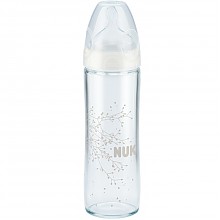 京东商城 NUK 纤巧宽口系列耐高温玻璃彩色奶瓶 240ml 49元
