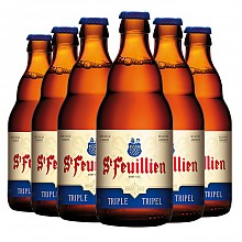 京东商城 St-Feuillien 圣佛洋 三料精酿啤酒 330ml*6瓶 *2件 189元（合94.5元/件）