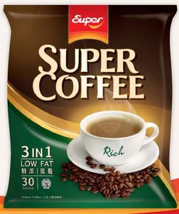 Super/超级特浓低脂三合一即溶咖啡600g 天猫拍下32.9元包邮  