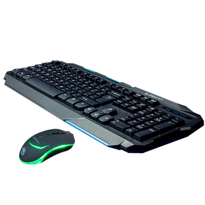 炫光 X-S818有线防水静音键盘鼠标套装  