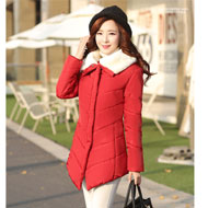 2014冬季新款韩版中长款女装棉衣 天猫99元包邮
