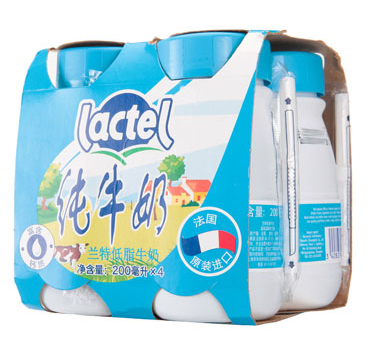 Lactel 兰特 低脂牛奶 200ml*4