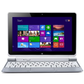     宏碁(acer) ICONIA_W510-27602G06ass 10.1英寸平板电脑（Z2760 2G 64GSSD win8配备键盘底座）银色