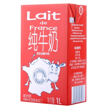 Lait de France 法乐 全脂牛奶 1L 京东商城7.8元 买5盒包邮