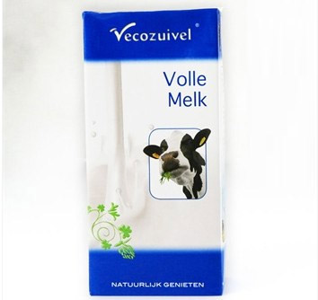 荷兰原装进口乐荷全脂牛奶单盒装 1L 当当网 9.9元/盒包邮